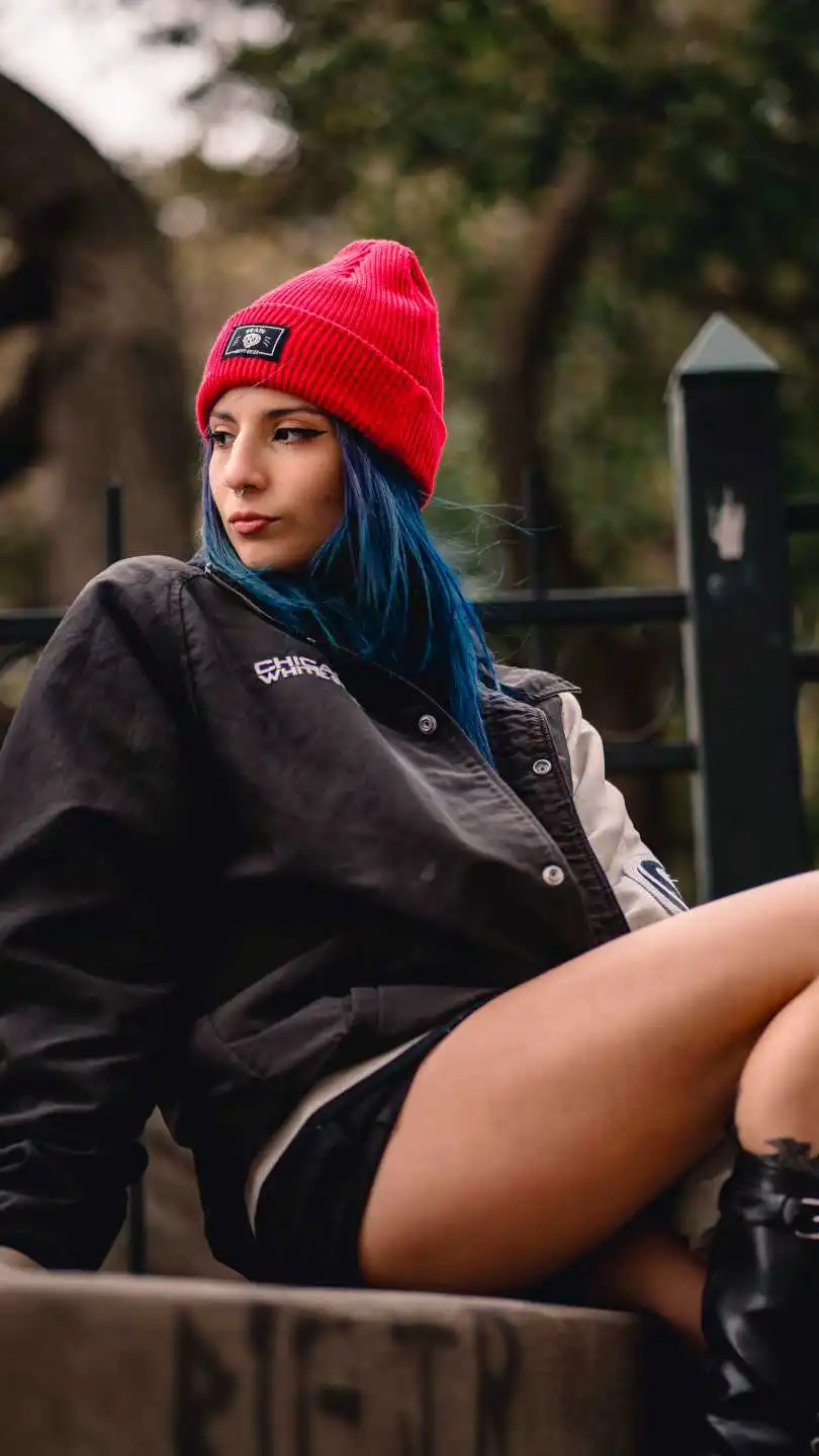 Woman Wearing Beanie